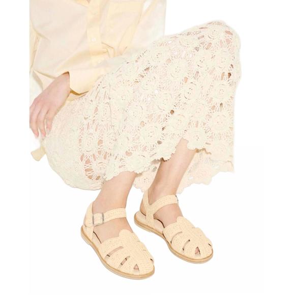 NEW FREDA SALVADOR women's sera fisherman sandal in natural raffia - Picture 6 of 6